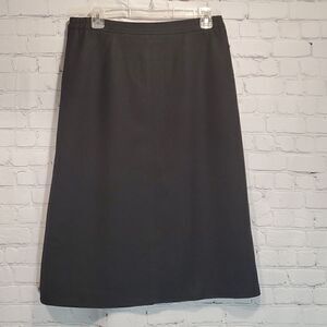 Vintage Union Made Country Suburbans black wool midi skirt